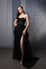 Formal dress with High Slit sheath Sweetheart Neck By May Queen MQ2072 - Dress