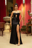 Formal Sweetheart Sheath Evening Dress By May Queen MQ2127 - BLACK / 2 - Dress