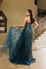 Gala Dress Asymmetrical Sleeveless Sheath Gown By Royal Queen RQ8194 - Dress