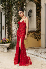 Gala Dress Sweetheart High Slit Evening Gown By Royal Queen RQ8114 - Dress