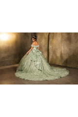 Gala Dress Sweetheart Off The Shoulder Ball Gown By Layla K LK277 - Dress