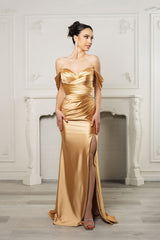 Gala Night Dress Off Shoulder Mermaid Formal Dress By May Queen MQ2138B - Dress