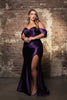 Gala Night Dress Off Shoulder Sheath Formal Dress By May Queen MQ2138B - Dress