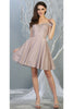 Graduation Short Metallic Dress - ROSE GOLD / 2