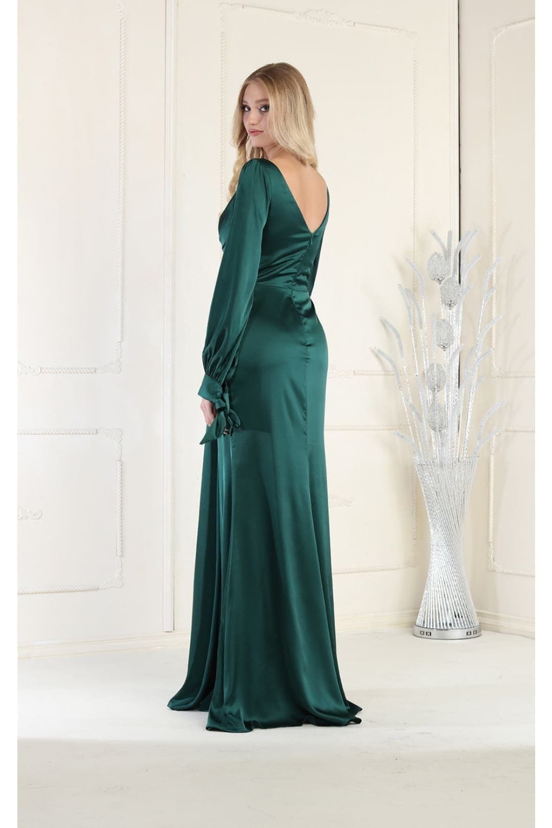 Kentucky Derby Dress Race Outfit in Hunter Green by May Queen MQ1974 - Dress