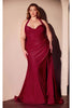 Ladivine CD796C Dress - Burgundy / 18