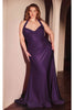 Ladivine CD796C Dress - Eggplant / 18