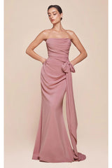 Ladivine Prom Dress Long Formal Evening Gown 7433 - Dusty Rose / 2 - Prom