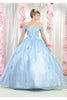 Shiny Ball Quince Dress - BLUE / 4