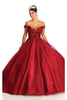 Princess Ball Dress - BURGUNDY / 2