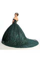Layla K LK169 Glitter Off Shoulder Ball Gown
