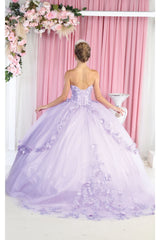 Layla K LK177 Floral Appplique Ball Gown