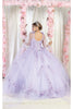 Layla K LK185 Side Cape Sleeve Quince Gown