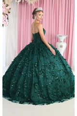 Layla K LK190 3D Floral Applique Ball Gown
