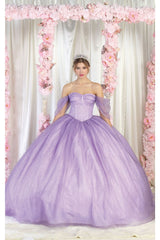 Layla K LK209 Glitter Corset Bone Quinceanera Dress