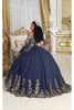 Layla K LK221 Cape Sleeves Corset Embroidered Qunveanera Ball gown - Dress