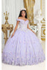 Layla K LK225 Off-Shoulder Beaded Floral Ball Gown - Dress