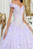 Layla K LK225 Off-Shoulder Beaded Floral Ball Gown - Dress