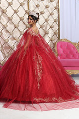 Layla K LK230 Sweetheart Glitter Tulle Quinceanera Long Gown - Dress