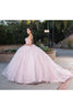 Layla K LK246 Corset Bodice Glitter Quinceanera Long Gown - Dress