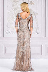 Long Evening Dress Strapless Sheath Gown By Amelia Couture 7045 - Dress