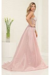 Long Evening Dress Sweetheart Beaded Gala Gown By Royal Queen RQ8126 - Dress