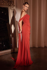 Long Formal Dress Scoop Neck Evening Gown By Ladivine 7433 - Prom