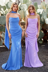 Long Formal Dress Scoop Neck Evening Gown By Ladivine 7433 - Prom