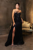 Long Formal Dress Strapless A-Line Prom Gown By Royal Queen RQ8178 - BLACK / 8 - Dress