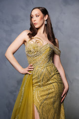 Long Formal Dress Strapless A-Line Prom Gown By Royal Queen RQ8178B - Dress