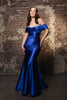 Long Prom Dress Ruched Mermaid Sleeveless Gown By Royal Queen RQ8189B - ROYALBLUE / 22 - Dress