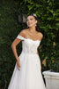 Long Wedding Dress Off The Shoulder A-Line Gown By Royal Queen RQ8182 - Dress