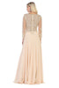 May Queen MQ1615 Embroidered Plus Size Mother Of The Bride Long Dress - Dress