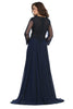 May Queen MQ1615 Embroidered Plus Size Mother Of The Bride Long Dress - Dress