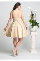 Spaghetti Strap Cocktail Dress