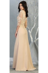 3/4 Sleeve Mother Of the Bride Classy Dress