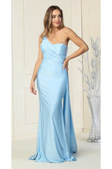 Simple One Shoulder Stretchy Dress