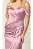 Satin Bridesmaids Elegant Gown