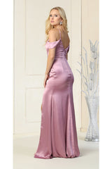 Satin Bridesmaids Elegant Gown