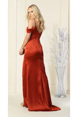 Satin Bridesmaids Elegant Gown