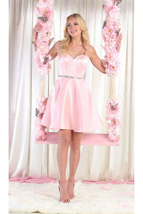 White Graduation Dress by MQ1864