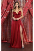 V- Neck Bridemaids Long Dress