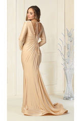 V- neckline Bodycon Gown