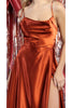 Simple Bridesmaid Satin Dress