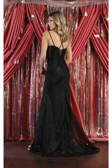LA Merchandise LA1938 Embroidered Prom Formal Gown - Dress