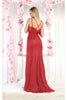 LA Merchandise LA1938 Embroidered Prom Formal Gown - Dress