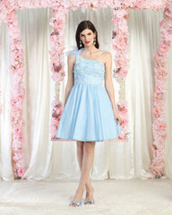 MQ1952 Corset Lace Up Back Homecoming Dress - Dress
