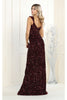 May Queen MQ1957 Sleeveless Sheath Evening Gown - Dress