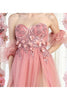May Queen MQ1961 Floral Applique Special Occasion Gown - Dress
