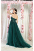 May Queen MQ1961 Floral Applique Special Occasion Gown - Dress